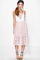 Boohoo Sahari Full Lace Knee Length Skirt