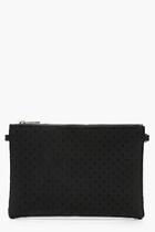 Boohoo Polka Dot Mesh Ziptop Clutch