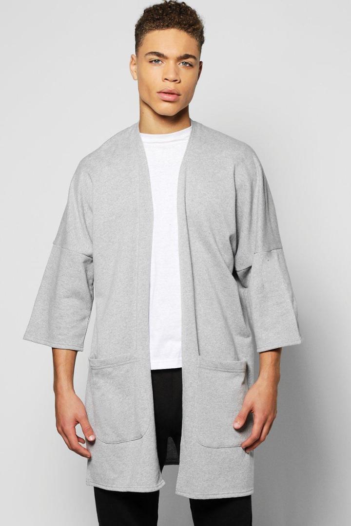 Boohoo Lounge Kimono Grey