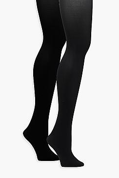 Boohoo Ceri 2pk Soft Touch Luxury 40 Denier Tights