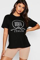 Boohoo Italia Slogan T-shirt