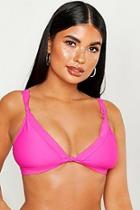 Boohoo Petite Mix & Match Knot Detail Bikini Top