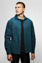 Boohoo Long Sleeve Cord Over Shirt