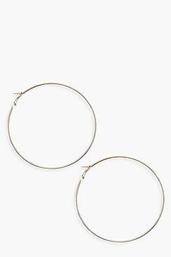Boohoo Chunky 9cm Hoop Earrings