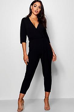 Boohoo Wrap Jumpsuit