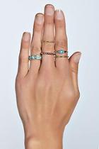 Boohoo Carrie Multi Stone Stacking Ring Set