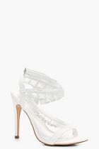 Boohoo Libby Ruffle Trim Wrap Sandal