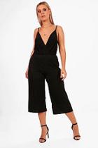 Boohoo Plus Tina Jumbo Rib Culotte