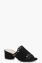 Boohoo Rebecca Wide Fit Studded Mules