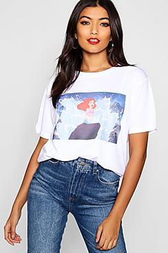 Boohoo Disney Princess Ariel T-shirt