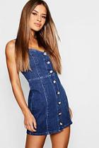 Boohoo Petite Dutton Front Bodycon Dress
