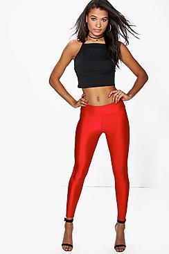 Boohoo High Shine High Waisted Disco Pants