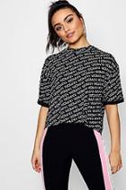 Boohoo Kyra Woman Diagonal Crop T-shirt