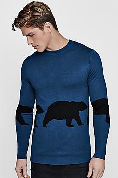 Boohoo Polar Bear Knitted Jumper