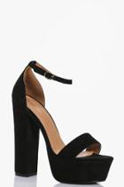 Boohoo Martha High Platform Two Part Black