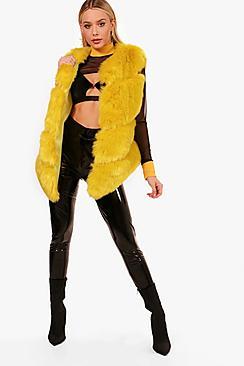 Boohoo Premium Faux Fur Gilet