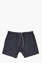 Boohoo Short Length Polka Dot Swim Shorts
