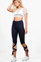 Boohoo Petite Melissa Wrap Around Legging