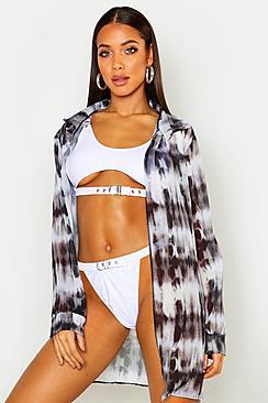 Boohoo Tie Dye Beach Shirt