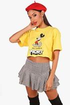 Boohoo Walt Disney Mickey Oversized Crop