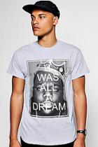 Boohoo Grey Biggie Dream Licence T-shirt