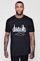 Boohoo Oversized City Scape Design T-shirt