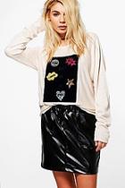 Boohoo Jaime Applique Jumper