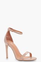Boohoo Libby Two Part Sandal Nude