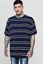 Boohoo Oversized Short Sleeve Horizontal Stripe T Shirt