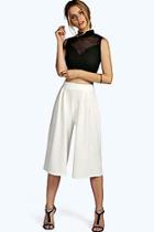 Boohoo Molly Textured Creped Culottes