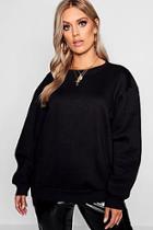 Boohoo Plus Crew Neck Oversized Sweater