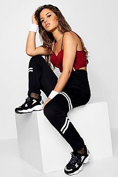 Boohoo Petite Lucy Stripe Panel Detail Joggers