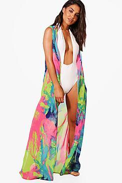 Boohoo Alice Tropical Beach Kimono