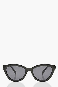 Boohoo Chunky Frame Oversized Sunglasses & Pouch