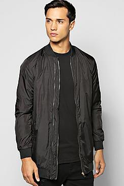 Boohoo Multi Zip Longline Bomber