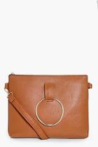 Boohoo Nina Loop Ring Detail Cross Body Bag