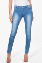 Boohoo Josie 5 Pocket Skinny Jeans Blue