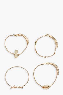 Boohoo Shell Summer Bracelet Pack