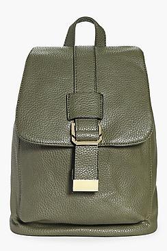 Boohoo Mia Metal Detail Structured Backpack