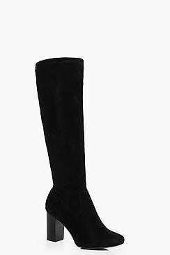 Boohoo Robyn Block Heel Over The Knee
