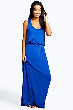 Boohoo Alice Racer Back Maxi Dress