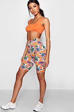 Boohoo Morgan 80's Print Cycling Short