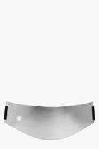 Boohoo Lara Metallic Waist Belt Silver