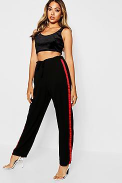 Boohoo Side Stripe Woven Trouser