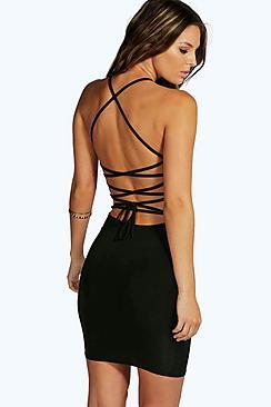 Boohoo Lydia Slinky Strappy Bodycon Dress