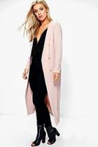 Boohoo Plus Button Front Longline Duster Jacket