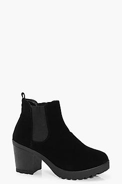 Boohoo Katie Chunky Sole Chelsea Boot