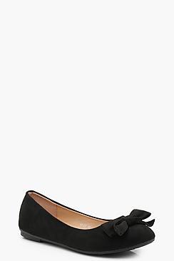 Boohoo Brooke Bow Detail Ballets
