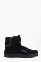 Boohoo Faux Suede High Top With Strap