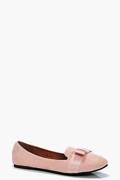 Boohoo Jenny Bow Detail Slipper Ballet